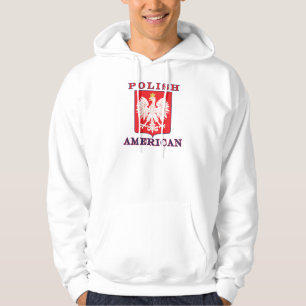 Polish American Eagle Shield Hoodie