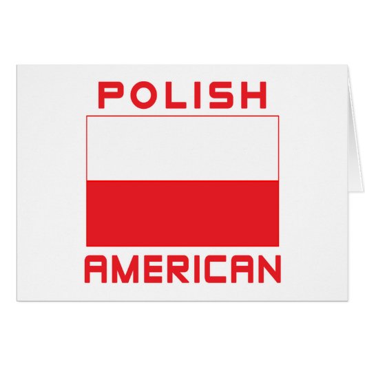 Polish American Flag Cards (Front Horizontal)