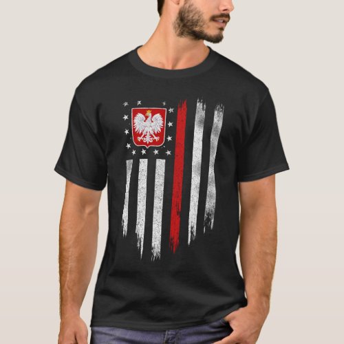 Polish American Flag Combo Poland Usa Polska T_Shirt