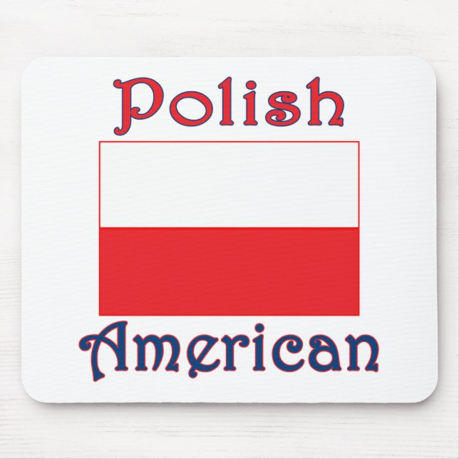Polish American Flag Mouse Pad (Front)