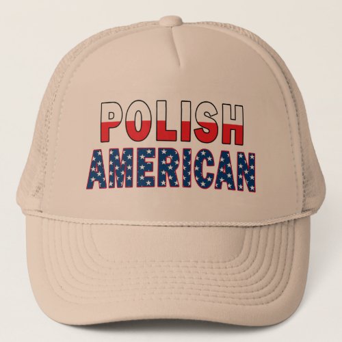 Polish American Flag Trucker Hat