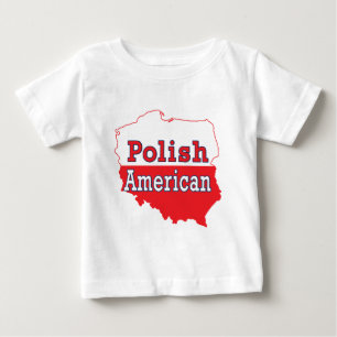 Polish American Map Baby T-Shirt