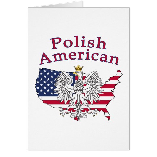 Polish American Map Cards (Front)