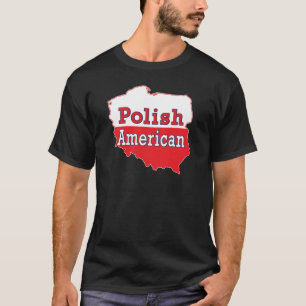 Polish American Map T-Shirt