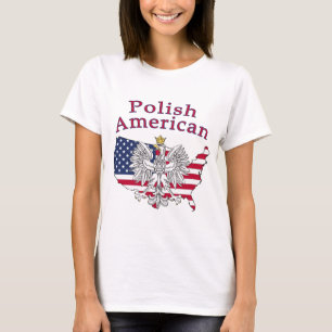 Polish American Map T-Shirt