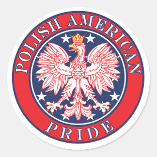 Polish American Pride Classic Round Sticker