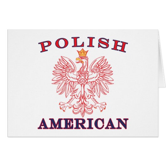 Polish American Red Eagle Cards (Front Horizontal)