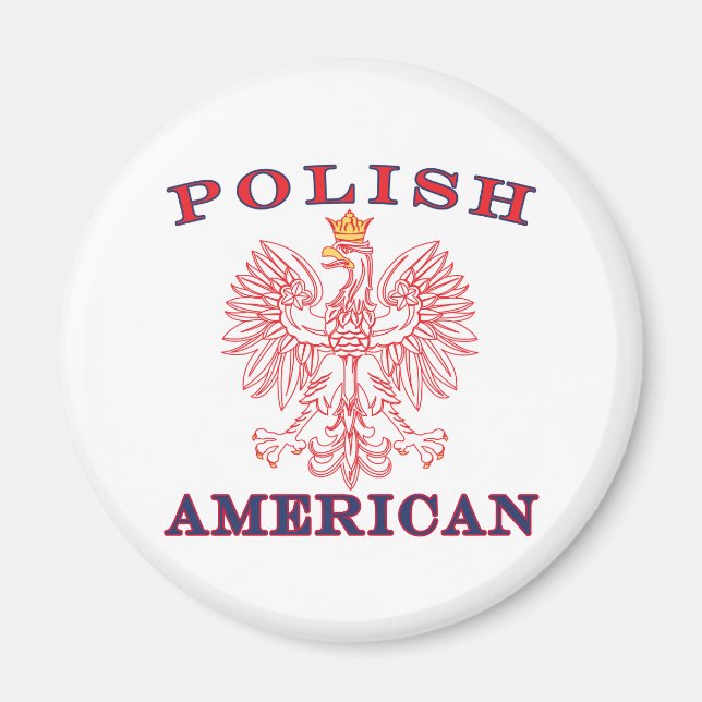 Polish American Red Eagle Magnet (Front)