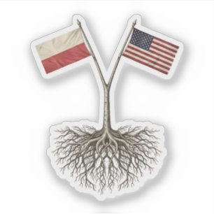 Polish - American Sticker