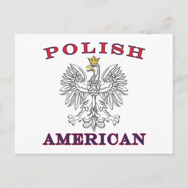 Polish American White Eagle Postcard (Front)