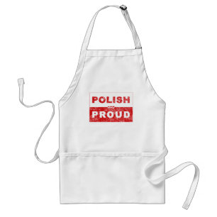 Polish and Proud Flag Adult Apron
