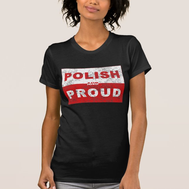 Polish and Proud Flag T-Shirt (Front)