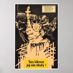 Polish Anti-Racism Poster This climate doesn't
