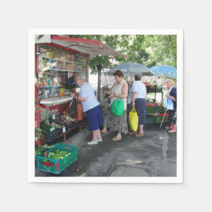 Polish Babushka Ladies Napkins! Bridal Shower! Napkins