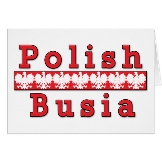 Polish Busia Eagles Cards (Front Horizontal)