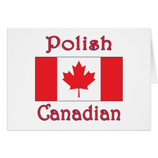 Polish Canadian Canada Flag (Front Horizontal)