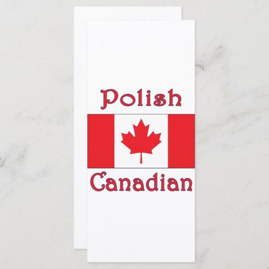 Polish Canadian Canada Flag (Front/Back)