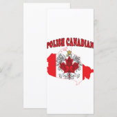 Polish Canadian Canada Flag Map (Front/Back)