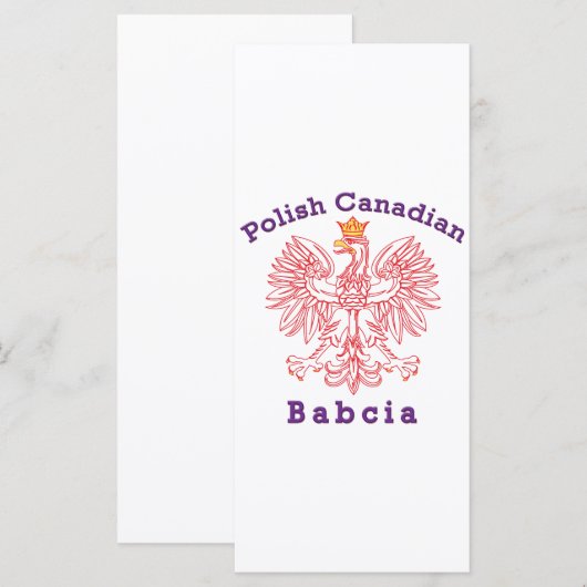 Polish Canadian Eagle Babcia (Front/Back)
