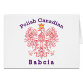 Polish Canadian Eagle Babcia (Front Horizontal)