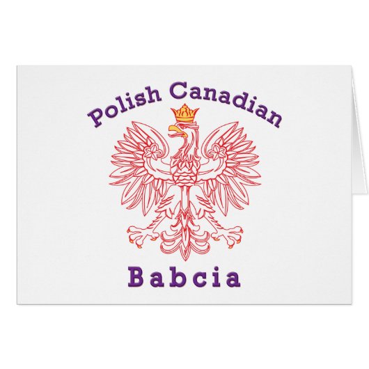 Polish Canadian Eagle Babcia (Front Horizontal)