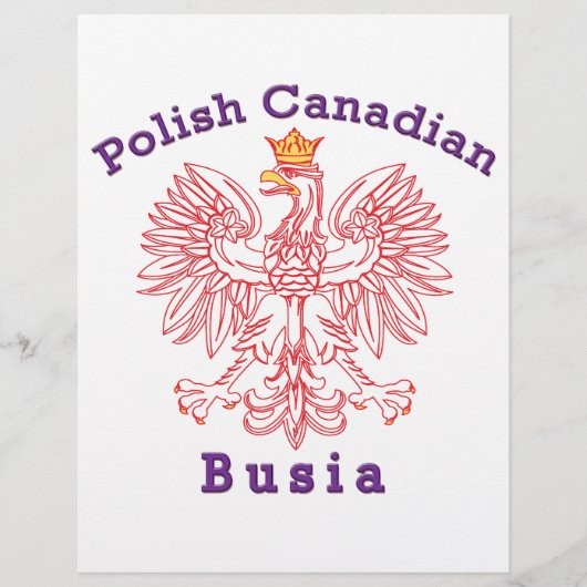 Polish Canadian Eagle Busia (Front)