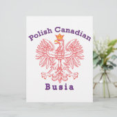 Polish Canadian Eagle Busia (Standing Front)