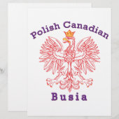 Polish Canadian Eagle Busia (Front/Back)