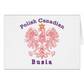 Polish Canadian Eagle Busia (Front Horizontal)