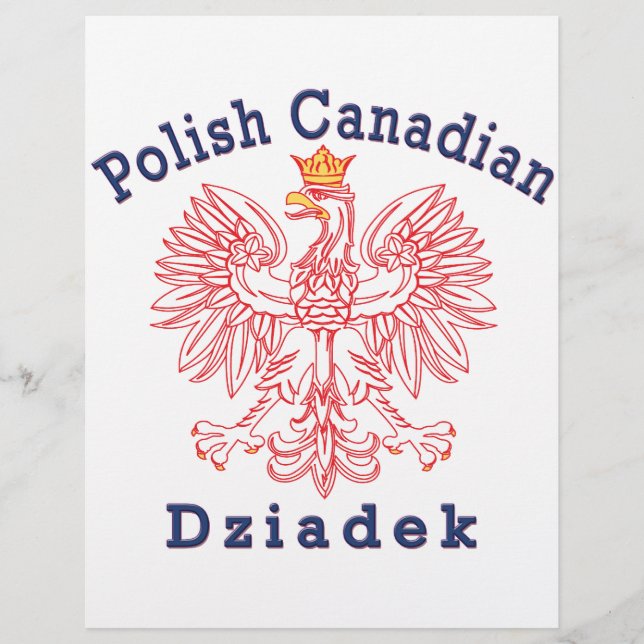 Polish Canadian Eagle Dziadek Flyer (Front)