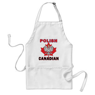 Polish Canadian Eagle Leaf Adult Apron
