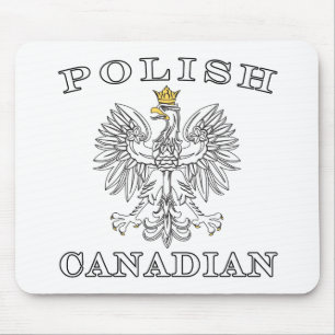 Polish Canadian Eagle Mouse Pad