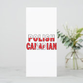 Polish Canadian Flag (Standing Front)