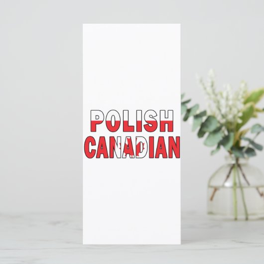 Polish Canadian Flag (Standing Front)