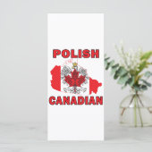 Polish Canadian Flag Canada Map (Standing Front)