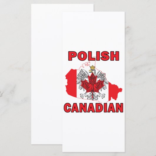 Polish Canadian Flag Canada Map (Front/Back)