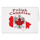 Polish Canadian Flag Map (Front Horizontal)