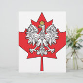 Polish Canadian Maple Leaf (Standing Front)