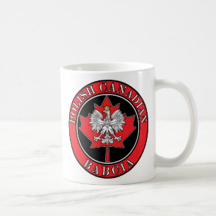 Polish Canadian Maple Leaf Babcia Coffee Mug