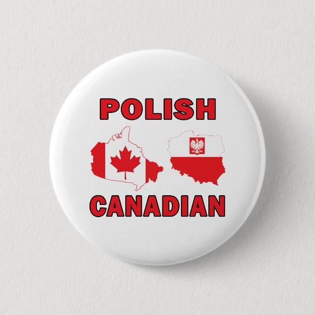 Polish Canadian Maps Button (Front)