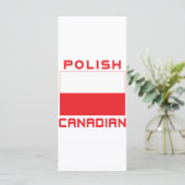 Polish Canadian Poland Flag (Standing Front)