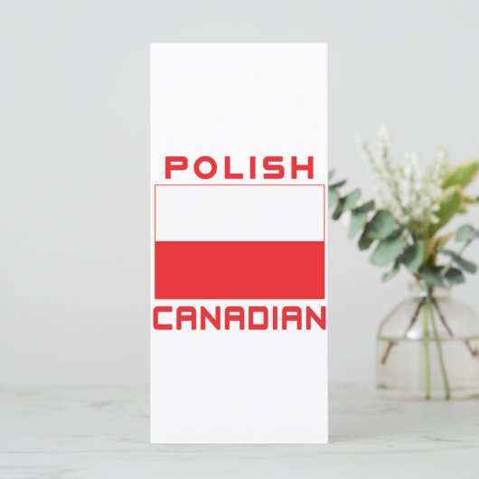 Polish Canadian Poland Flag (Standing Front)