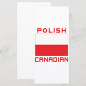 Polish Canadian Poland Flag (Front/Back)