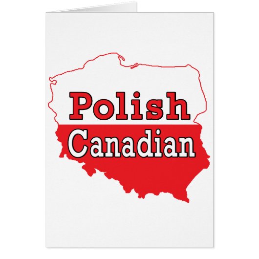 Polish Canadian Polish Map Cards (Front)