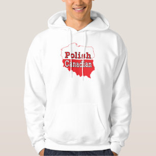 Polish Canadian Polish Map Hoodie