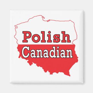 Polish Canadian Polish Map Magnet