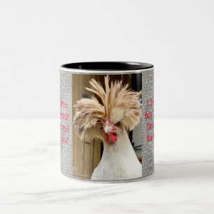 Polish Chicken with Attitude Two-Tone Mug, 11 oz Two-Tone Coffee Mug
