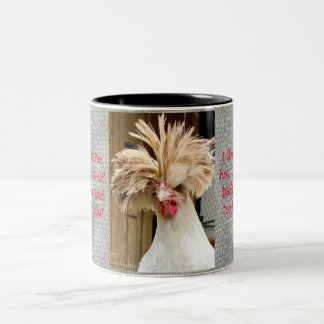 Polish Chicken with Attitude Two-Tone Mug, 11 oz Two-Tone Coffee Mug