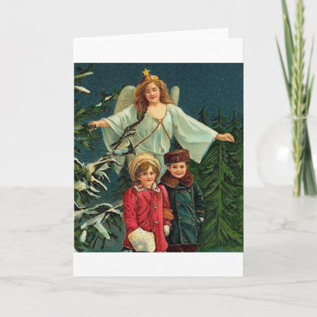 POLISH CHISTMAS ITEMS WESOLYCH SWIAT HOLIDAY CARD (Front)