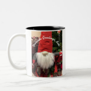 Polish Christmas Gnome CUSTOMIZE Green 2-tone Mug